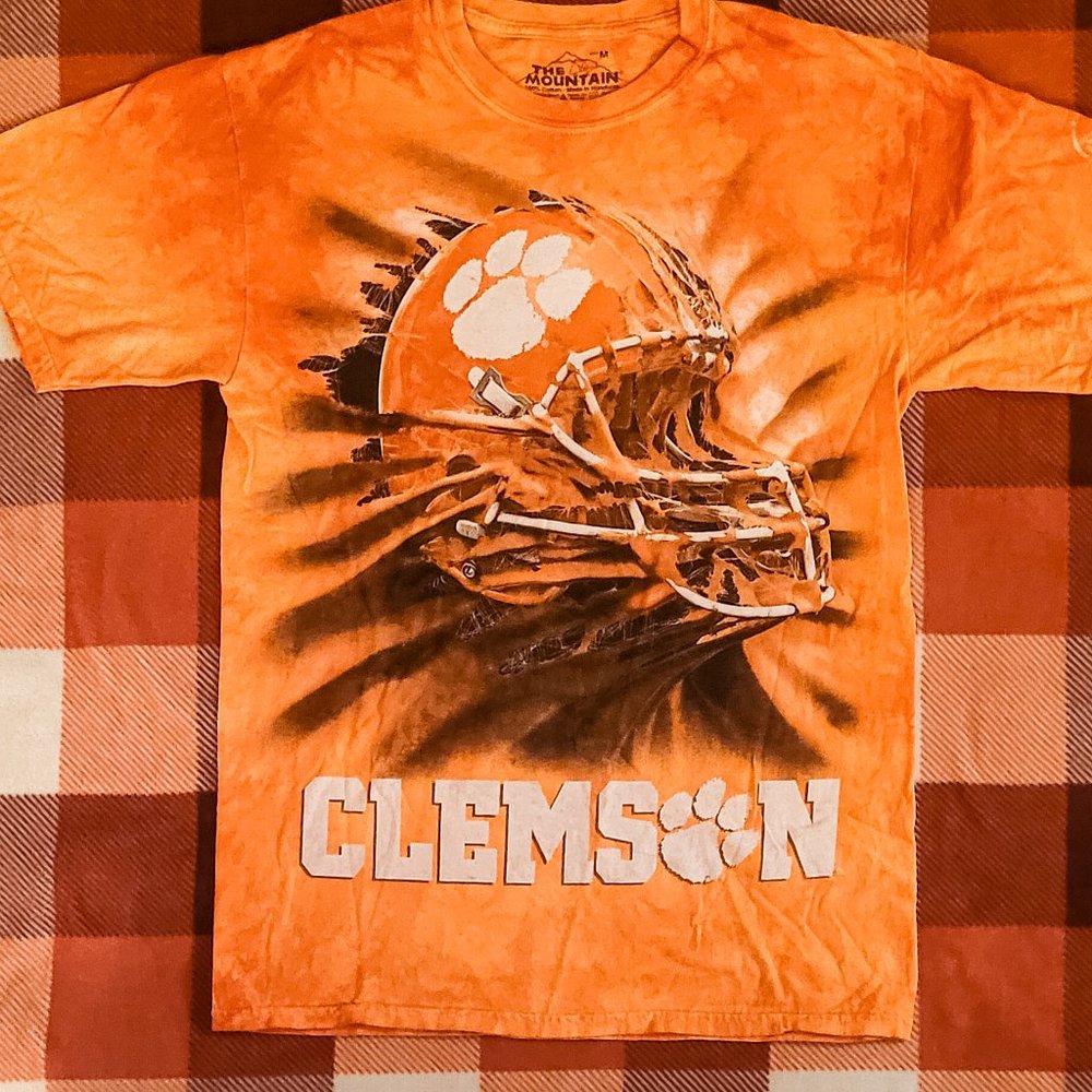 Clemson Football Mountain Tee- Medium- Orange